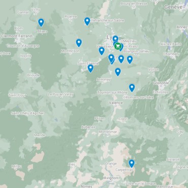 Carte des producteurs